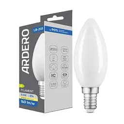 Світлодіодна лампа Ardero LB-201 5.4 Вт E14 2700K матована