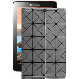 Чехол StatusCASE из экокожи для планшета Lenovo Idea Pad A5500 8 Серый ромб