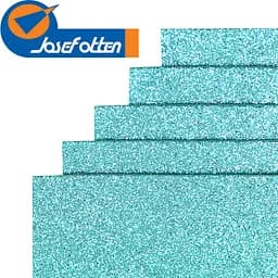 Фоаміран EVA 1,7 мм темно-бірюзовий глітер А4 17GLA4-031