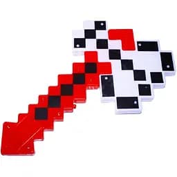 Дитяча іграшка сокира Minecraft Bambi 9902 зі звуками та світлом Червоний