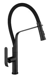 Смеситель для кухни с гибким изливом Rea Castor black (REA-B6935) черный