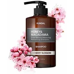 Шампунь для волосся Kundal Honey & Macadamia Cherry Blossom з ароматом квітучої вишні безсульфатний 500 мл - мініатюра 3