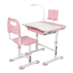 Детская парта M 4428-8-2 Розовая со стульчиком