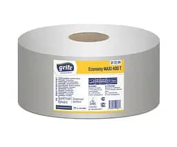 Grite Jumbo Economy Maxi, 1 рул., Туалетний папір макулатурний Гріте, одношаровий, 400 м,1270 відривів,100х315 мм, на втулці
