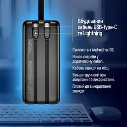 Універсальна мобільна батарея ColorWay Digital Display 50000mAh Black (CW-PB500LPC5BK-PDD) - мініатюра 4