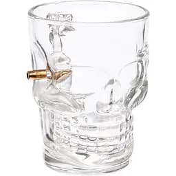 Пивний келих Gun&Fun череп з кулею 500 мл