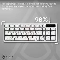 Клавіатура Ajazz AF98 White (AF98-W) - мініатюра 8
