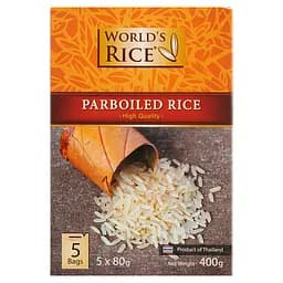 Рис Парбоилд World's Rice 400 г (5 пакетиков по 80 г)