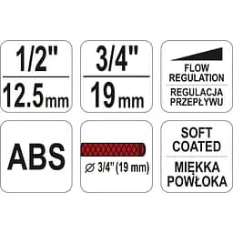 Набір зрошувальних насадок Yato 1/2" та 3/4" 4 шт. (YT-99831) - мініатюра 2