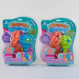 Пістолет з мильними бульбашками P 8928 2 кольори, механічний, на аркуші Jiadihong (6976410190416) МІКС