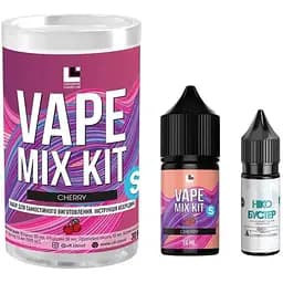 Набір компонентів для замішування сольової рідини ULL Vape Mix Kit Salt 30 мл Cherry 0-50 мг (zh4675)