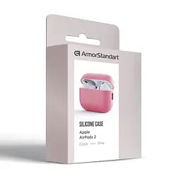 Силіконовий чохол для навушників Apple AirPods Pro 2 2022, Silicone Case, рожевий, захисний чохол, ультратонкий і легкий, захист від подряпин, пилу та ударів, м"який силікон, ArmorStandart (ARM64534) - мініатюра 3