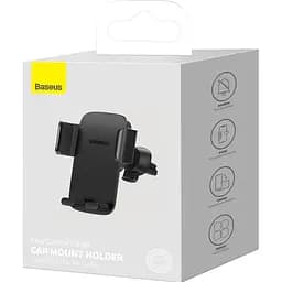 Автотримач Baseus Easy Control Clamp Car Mount Holder Black (SUYK000101) [85331] - мініатюра 4