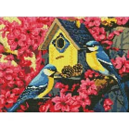 Алмазна мозаїка без підрамника Затишна шпаківня AMC7848 30х40 см