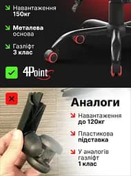 Геймерське крісло 4Points TEMPO з металевою основою - мініатюра 4
