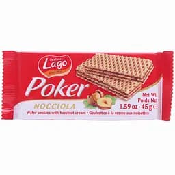 Вафли Gastone Lagо Poker с фундучным кремом 45 г (755997)