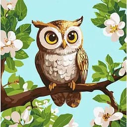 Картина по номерам "Лісова варта" ©art_selena_ua KHO6740, 30х30 см