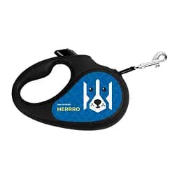 Повідець-рулетка для собак Waudog R-leash малюнок Патрон S до 15 кг 5 м світловідбиваюча стрічка