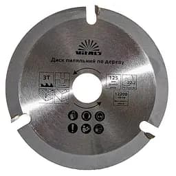 Диск пильный Vitals по дереву 125x22.2 мм 3Т (00000001681464)