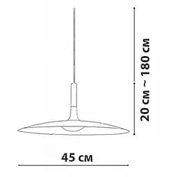 Підвісний світильник Friendlylight Visor M Grey FL3043 - мініатюра 4