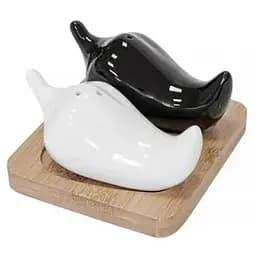 Набір для солі та перцю Krauff №9 чорно-білий (21-275-029)