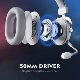 Навушники Fifine H6 RGB 7.1 White (H6W) - мініатюра 7