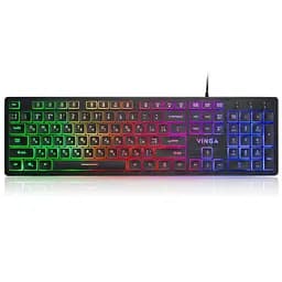 Клавіатура Vinga KB410 USB Black (KB410 Black)
