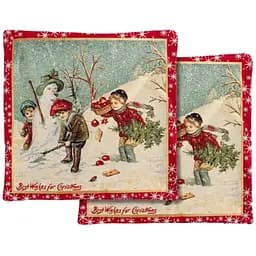 Наволочка Lefard Home Textile Columpio borde гобеленова 47х47 см різнобарвна (716-198)