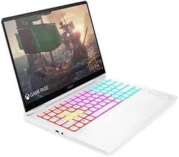 HP Ноутбук OMEN Transcend 14-fb1008ua 14" 3K OLED, Intel U7-255H, 32GB, F1024GB, NVD5060-8, DOS, білий - мініатюра 2