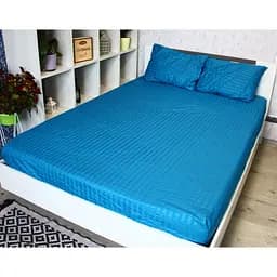 Простыня на резинке LightHouse Mf Stripe Mavi, 200х90 см, синяя (604903)