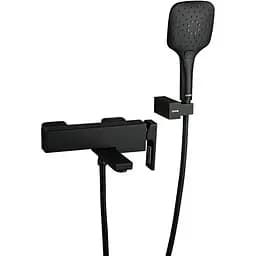 Смеситель для ванны короткий гусак черный Gappo 1/4 G3217-6 Черный матовый