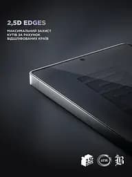 Захисне скло для Samsung Galaxy S24 Plus 5G (SM-S926)/S25 Plus 5G, Supreme Black Icon, повноекранне загартоване скло 9H, 3D, протиударне, ультратонке, глянцеве, з олеофобним і жировідштовхуючим покриттям, з сіточкою на динамік, преміум - мініатюра 8