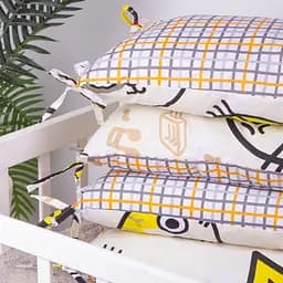 Подушка-борт MirSon Kids Time 18-0007 Cool Cat захисна бежева 4 шт. - мініатюра 5