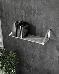 Полиця для книг і декору Moreli XT-21 Wt у стилі лофт 600x210x220 мм Білий/Бетон (mo-xt21-white-beton)