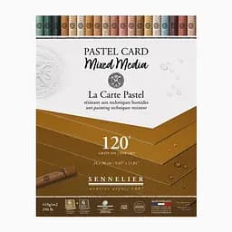 Блок пастельного паперу Sennelier Pastel Card, 24×30 см, 12 аркушів, Земляні відтінки
