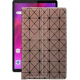 Чехол StatusCASE из экокожи для планшета Lenovo Tab K10 Коричневый ромб