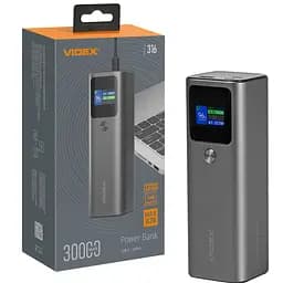 Повербанк 30000mAh Videx VPB-316 162W PD140W + Display (VPB-316-G)