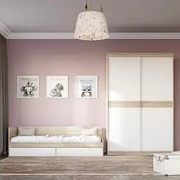 Спальня дитяча Еверест Соната Комплект 3 (модульна - 2 елементи) дуб сонома/білий (EVR-2583)