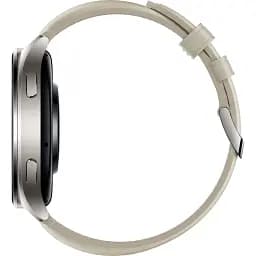 Смарт-годинник Xiaomi Watch 2 Titan BHR9306GL Gray Case White Leather Strap (1093970) - мініатюра 6