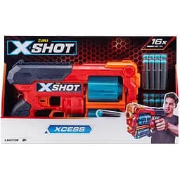 Швидкострільний бластер Zuru X-Shot Red Excel Xcess TK-12, 16 набоїв (36436R)