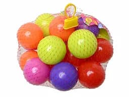 Набір м’яких різнокольорових кульок Kinderway, 40 шт., 02-412 - мініатюра 4