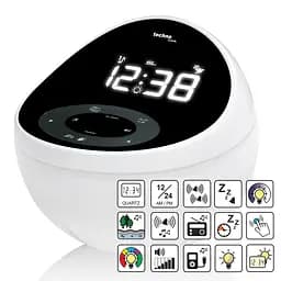 Годинник настільний з радіо Technoline WT500 Black/White (WT500), Білий - мініатюра 5