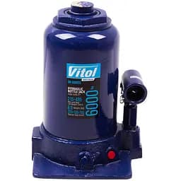 Домкрат гідравлічний телескопічний Vitol 6т 2-циліндричний 215-495 мм 8.9 кг (DB-60002C)
