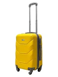 Валіза маленька S ABS-пластик Milano bag 147M 55×38×23см 45л Жовтий - мініатюра 2