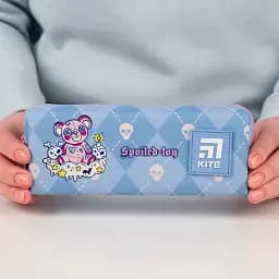 Пенал м'який Kite 6.5х19х3.5 см блакитний (K24-642-11) - мініатюра 3