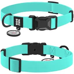 Нашийник для собак Waudog Magnet водостійкий з QR паспортом L, Ш 25 мм, Д 34-49 см тіффані