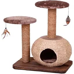 Дряпка для котів Croci Bonsai з будиночком 60х40х71 см