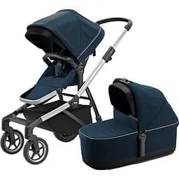 Детская коляска Thule Sleek Aluminum/Navy Blue (11000010) [107631]