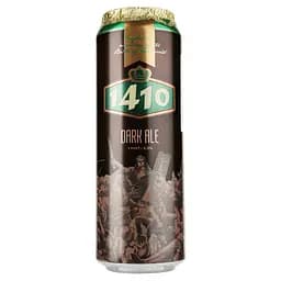Пиво Volfas Engelman 1410 Tamsusis темное, 5%, ж/б, 0.568 л