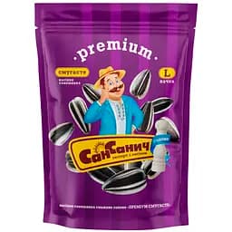 Семечки подсолнечника жареные соленые Сан Саныч Премиум полосатые 140 г